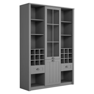 Vitrin W2D2S, szürke, PROVANCE 142129765 - Vitrin