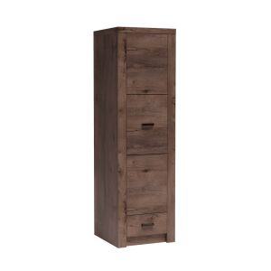 Szekrény, kőris sötét, INFINITY I-02 142130228 - Hálószoba bútor