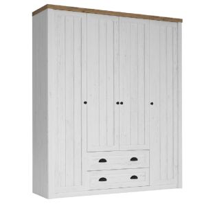 szekrény S4D, sosna andersen/tölgy lefkas, PROVANCE 142130840 - Hálószoba bútor