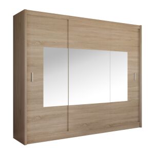 Tolóajtós szekrény, sonoma tölgy, 250x215, MADRYT 142133503 - Hálószoba bútor