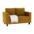 Teljesen kárpitozott heverő, mustár színű szövet, LUANA 142133863