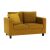 Teljesen kárpitozott heverő, mustár színű szövet, LUANA 142133863