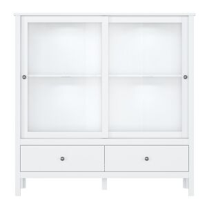 Alacsony vitrin 2W2S, fehér, OLJE 142134231 - Vitrin