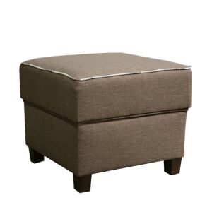 Puff, sötétbézs szövet/mintás, MILO 142136326 - Lábtartó, puff