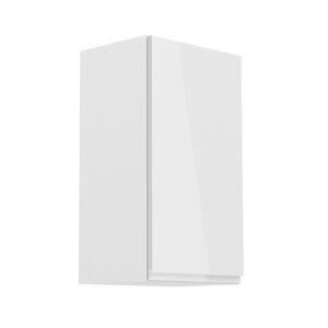 Felsőszekrény, fehér/fehér extra magasfényű, jobbos, AURORA G40 142137367 - Konyha bútor