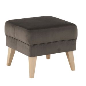 Puff, taupe-szürke-barna/bükk, RODEZA 142137635 - Lábtartó, puff