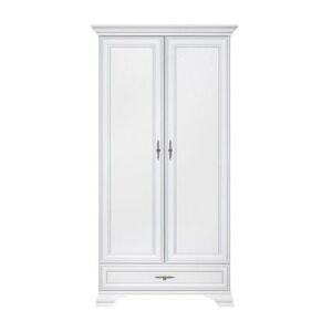 Szekrény, alpesi fehér, KENTAK SZF2D1S 142138247 - Hálószoba bútor