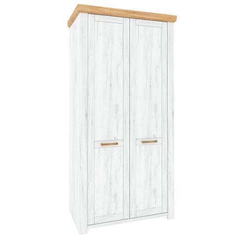 Akasztós szekrény F, tölgy craft arany/tölgy craft fehér, SUDBURY 142138602