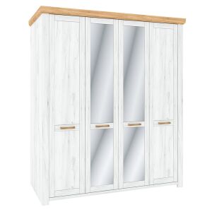 Akasztós szekrény Q, tölgy craft arany/tölgy craft fehér, SUDBURY 142138606 - Hálószoba bútor