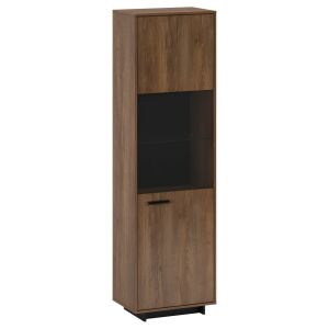 Vitrin, bolzano tölgy/fekete, jobbos, DELIS A2 142139782 - Vitrin