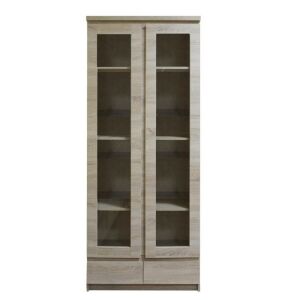 Vitrín 2D2S, tölgyfa sonoma, PANAMA TYP 03 142140271 - Vitrin