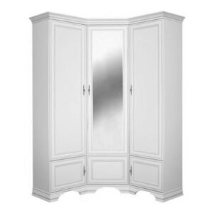 Sarokszekrény, alpesi fehér, KENTAK SZFN5D 142140669 - Hálószoba bútor