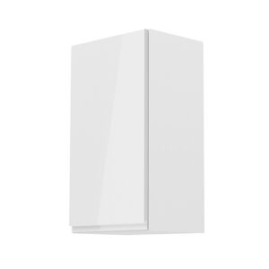 Felsőszekrény, fehér/fehér extra magasfényű, balos, AURORA G40 142141330 - Konyha bútor