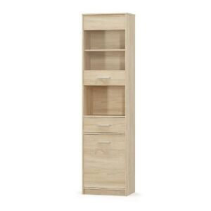 Vitrines szekrény 1D1W1S, sonoma tölgyfa, TEYO 142141509 - Vitrin