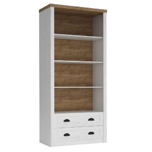 Könyvespolc R2, sosna andersen/tölgy lefkas, PROVANCE 142141632 - Nappali bútor