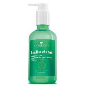 Biobalance hello clean faggyútermelést szabályozó arclemosó gél szalicilsavval kombinált és zsíros bőrre 250 ml 142142024 - Bőrápolás