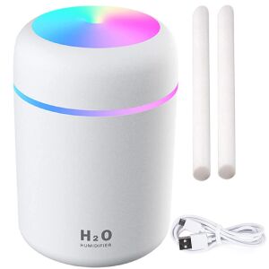 H2O Mini USB ultrahangos aromaterápiás párásító RGB LED világítással és tartozékokkal - Levegőkezelés