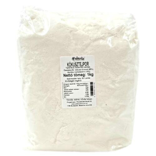 Paleolit Kókusztejpor 1kg Vegán, 36%-os zsírtartalommal, kazeinmentes 142160410