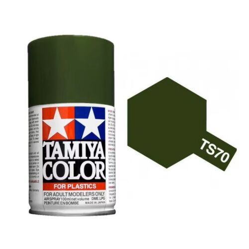 Tamiya TS-70 Olive Drab Flat Spray festék 100ml műanyag modellekhez - Dekorációs kellék