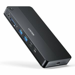 UNITEK D1103A01 dokkoló állomás és port replikátor Vezetékes USB4 Fekete 142166395 - Laptop kiegészítő