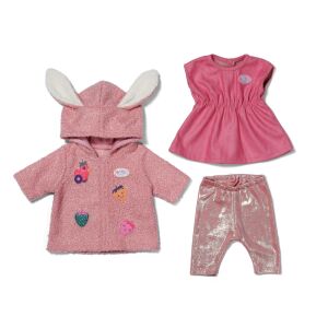 BABY born Coat Set with Dress 43cm Játékbaba ruhakészlete