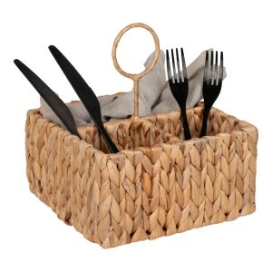 House Nordic Pleiku кошница за стена, воден хиацинт, натурален, 20x11x20 см 142169720 - Съхранение и сортиране