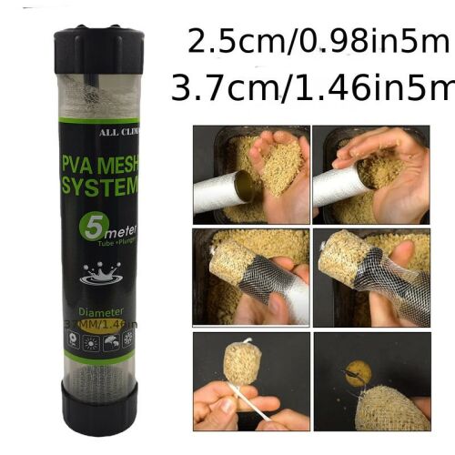 All Clins PVA Mesh System használati példákkal, csalizsák horgászathoz - Bojli aprócikk