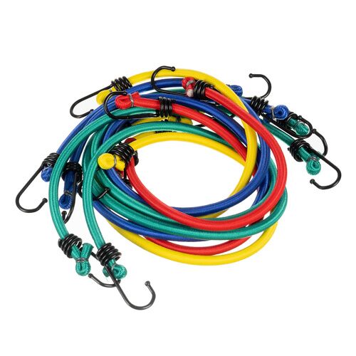 XTROBB Csomagtartó pántok 25363, Válogatott színű gumikötelek kampókkal