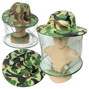 Kalap szúnyoghálóval, méhészet, horgászat, álcázás, szúnyoghálóval, rovarokkal, szúnyogokkal