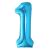 Lufik kék 1-es szám lufi az első születésnapra