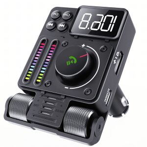 Nadajnik FM do samochodu – Bluetooth 5.3, PD 30W z funkcją szybkiego ładowania 142171641 - Pojazd i części