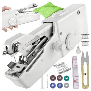 Mini ručný šijací stroj, prenosný, cestovný, na domáce použitie + príslušenstvo 142171412 - Šijacie stroje