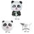 5 db-os panda állatos születésnapi lufi szett születésnapi bulikra 142171882