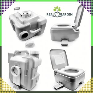 Real Garden hordozható kemping WC öblítővel, több nézet - Hordozható WC