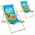 Сгъваем, дървен градински шезлонг за къмпинг, плажен, регулируем, 2 бр. 142172303