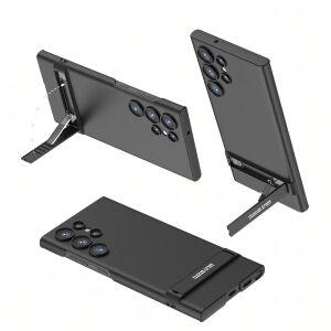 Vékony védő hátlap állvánnyal Samsung S24 Ultra készülékhez, fekete színben