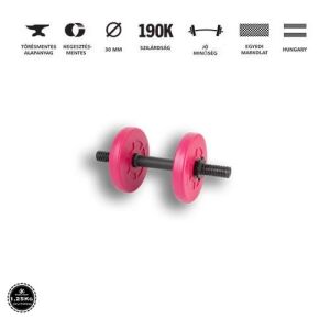 GazoFitness® Činky 1×3,5 kg (celkom: 3,5 kg) ružové 142172892 - GAZO FITNESS Závažia a činky