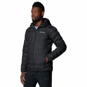 Columbia Delta Ridge II fekete férfi pehelykabát kapucnival - Columbia