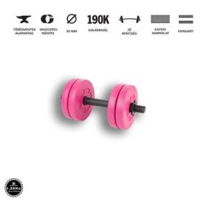 GazoFitness® Ručné závažia 1x6 kg (celkom: 6 kg) Ružové 142173142 - Šport a voľný čas