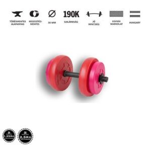 GazoFitness® Ručné závažia 1x9 kg (celkom: 9 kg) Ružové. 142173183 - GAZO FITNESS Závažia a činky