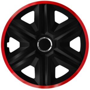 Nissan Fast Black R14 Radkappe mit rotem Rand - Einzeln - Baseus