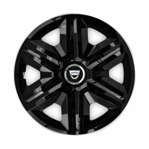 Set 4 db Hubcaps fast black R16 keréktárcsa Dacia kompatibilis 142191659 - Dísztárcsa