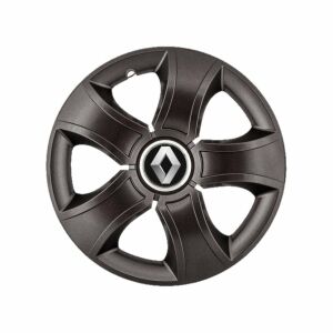 Set 4 Capace Roti 15 inchi (R15) Bis Negru, Compatibile Cu Renault