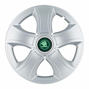 Set 4 Capace Roti 14 inchi (R14) Bis Gri, Compatibile Cu Skoda Verde
