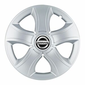 Set 4 Capace Roti 14 inchi (R14) Bis Gri, Compatibile Cu Nissan