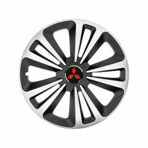 Set 4 Capace Roti Terra Gri-Negru R14, Compatibil Cu Mitsubishi