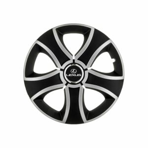 Set 4 Capace Roti 16 inchi (R16) Bis Gri-Negru, Compatibile Cu Lexus