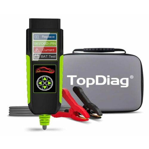 Tester auto Topdiag BT400 4 in 1, test baterie, tensiune pini OBD2, pierderi curent, asistenta inlocuire acumulator, cranking, incarcare, 12V/24V 142193060