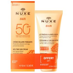 Set Nuxe: Sun, UV Protection, Sunscreen Cream, For Face, SPF 50, 50 ml + Sun, Sun Protection, After-Sun Lotion, 50 ml 142193273 - Napfényvédő