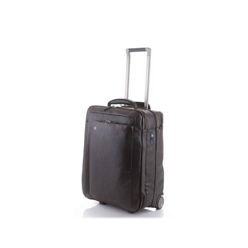 Piquadro, BagMotic, Leather, Cabin Leather Trolley, Dark Brown, BV2960B3BM/TM, With Double Computer and iPad Air/Air 2 Compartment 142193455